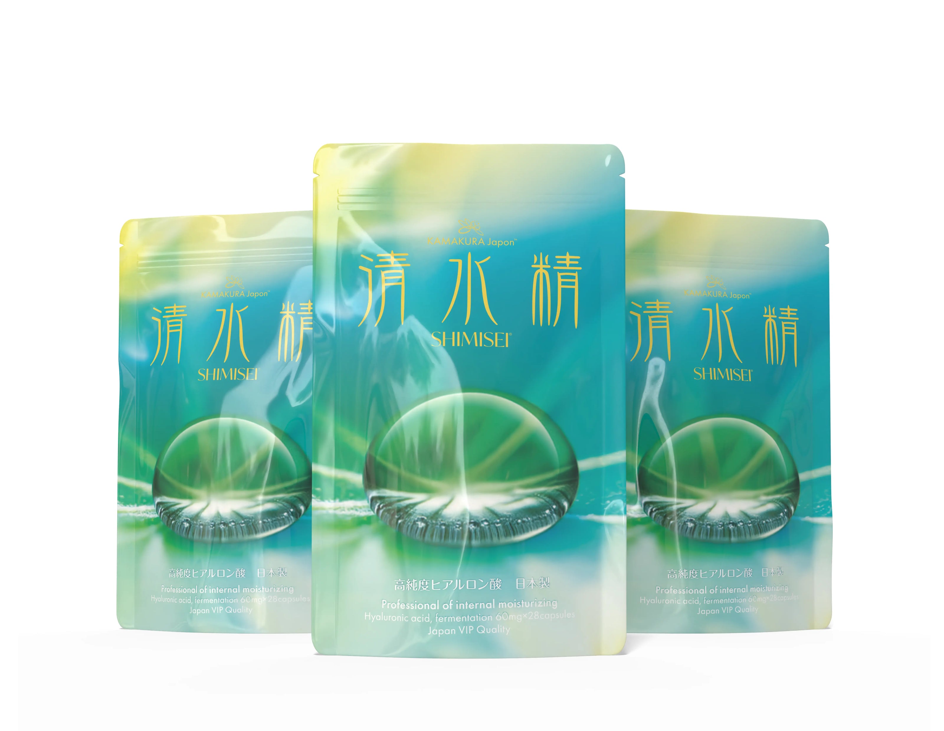 SHIMISEI High-Purity Hyaluronic Acid 240mg Skin Hydration Support | 28-Cap Pouch 🇯🇵 Made in Japan TokyoSupplements.com.au